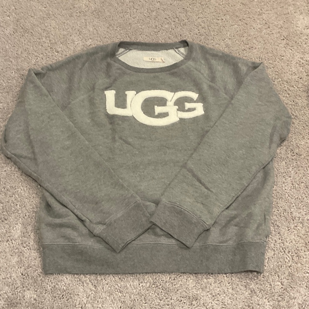 UGG Heather Gray Logo Sweatshirt